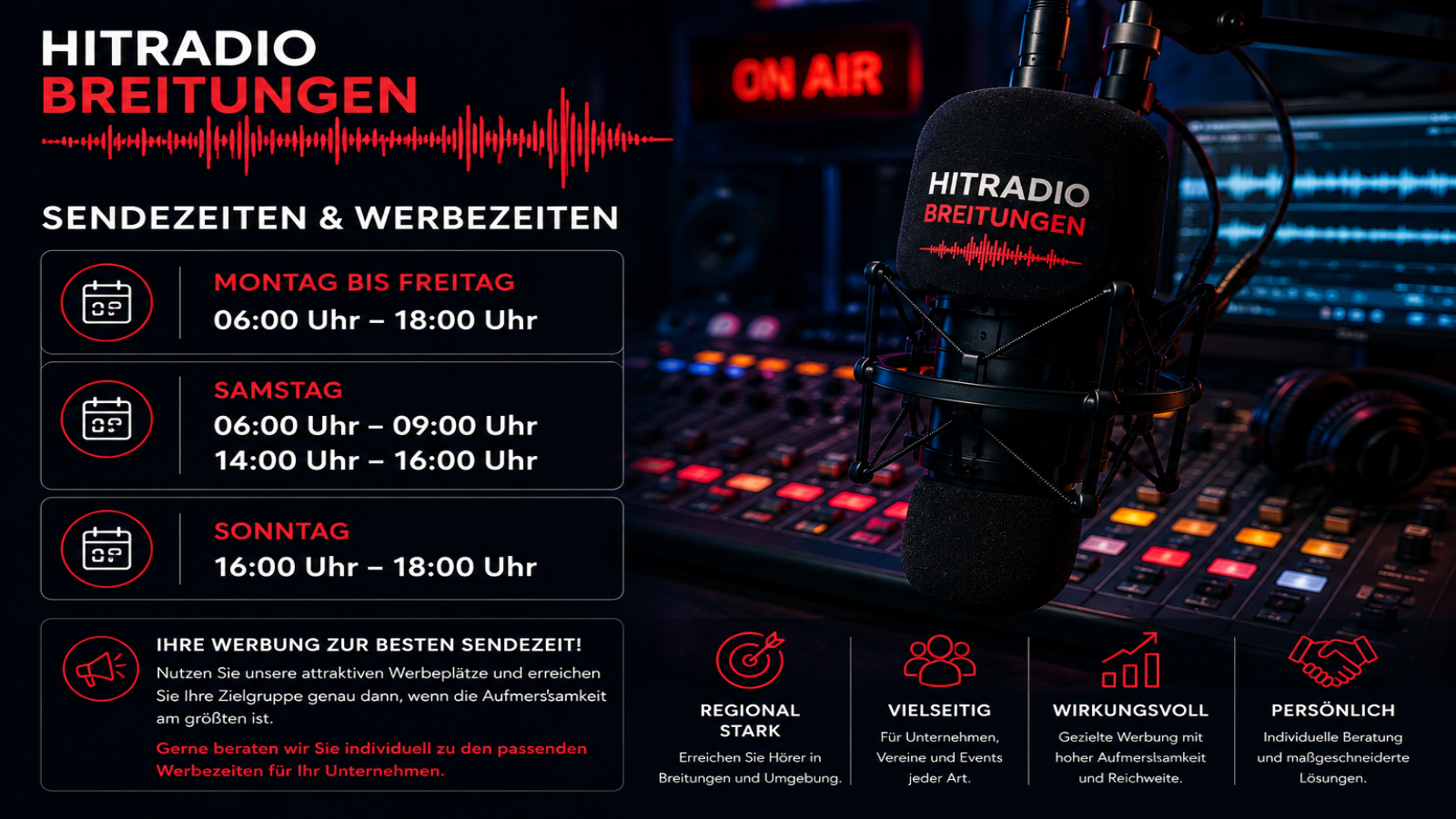 Werbung bei Hitradio Breitungen